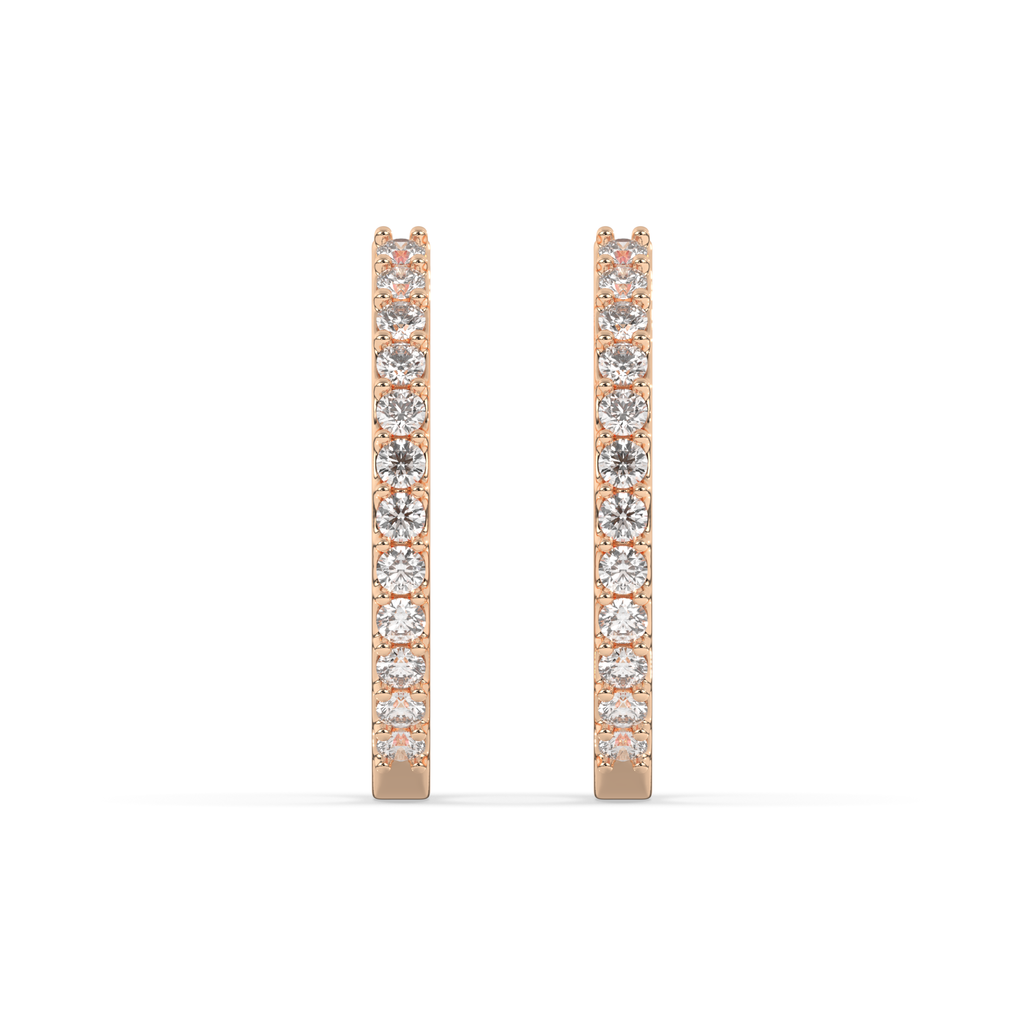Aurelia Diamond Hoop Earring