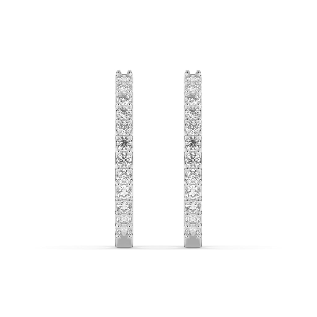 Aurelia Diamond Hoop Earring