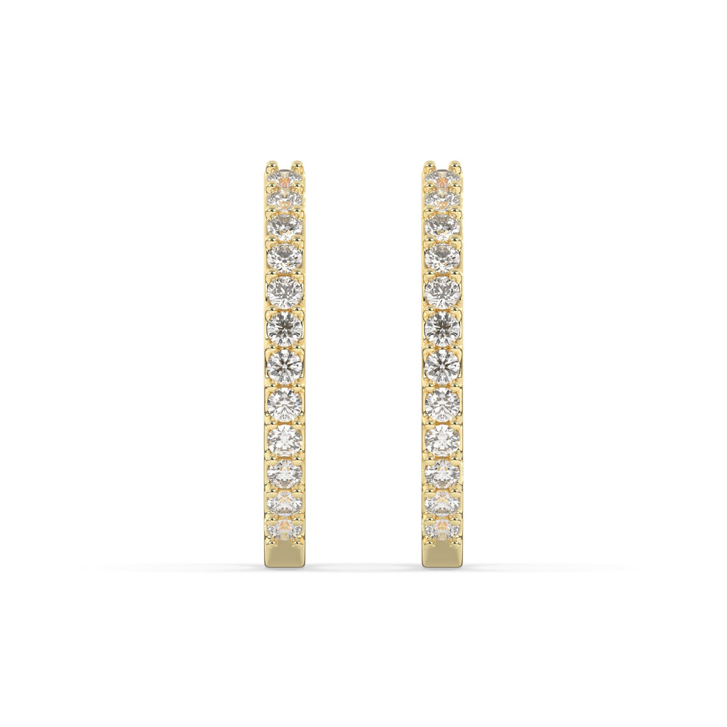 Aurelia Diamond Hoop Earring