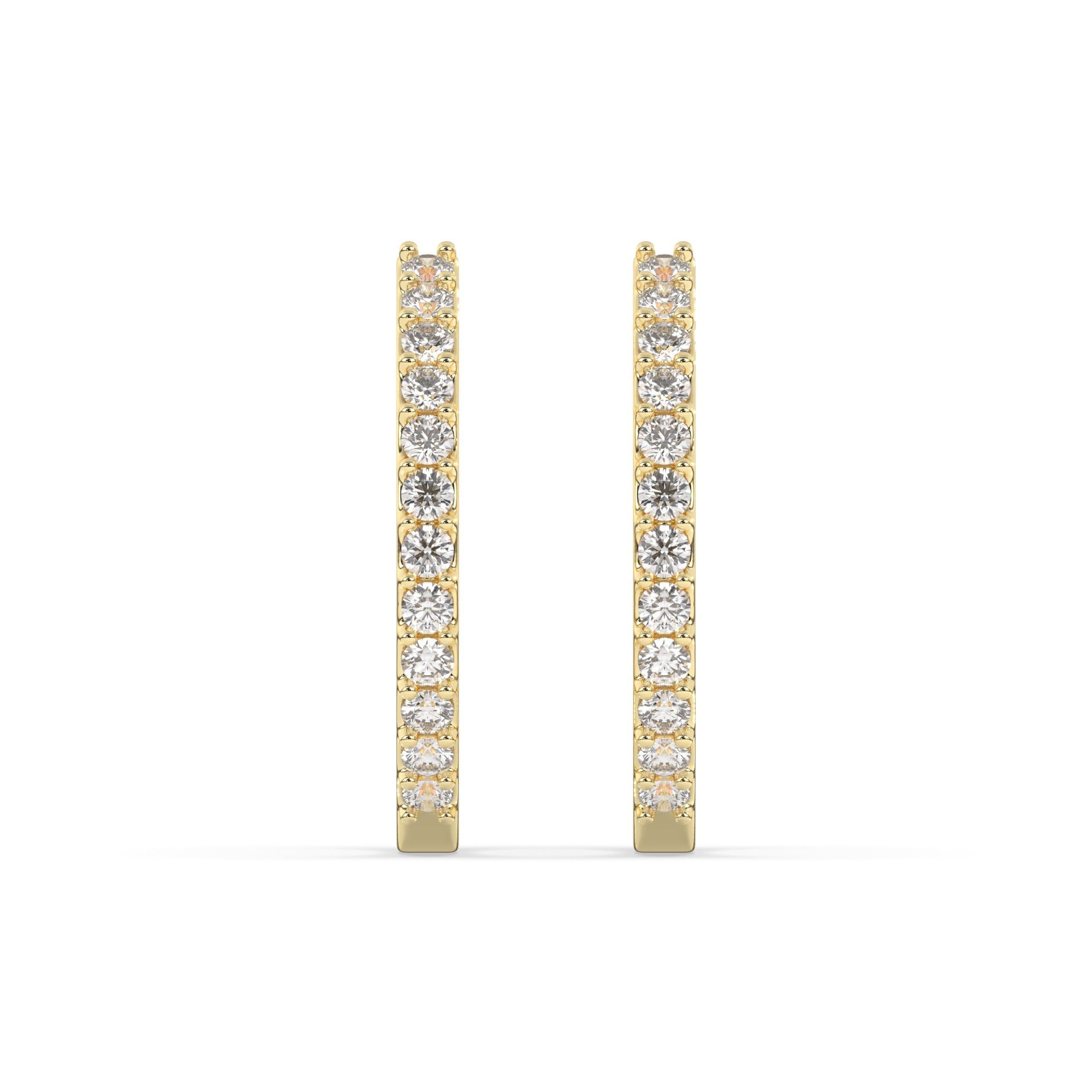 Aurelia Diamond Hoop Earring