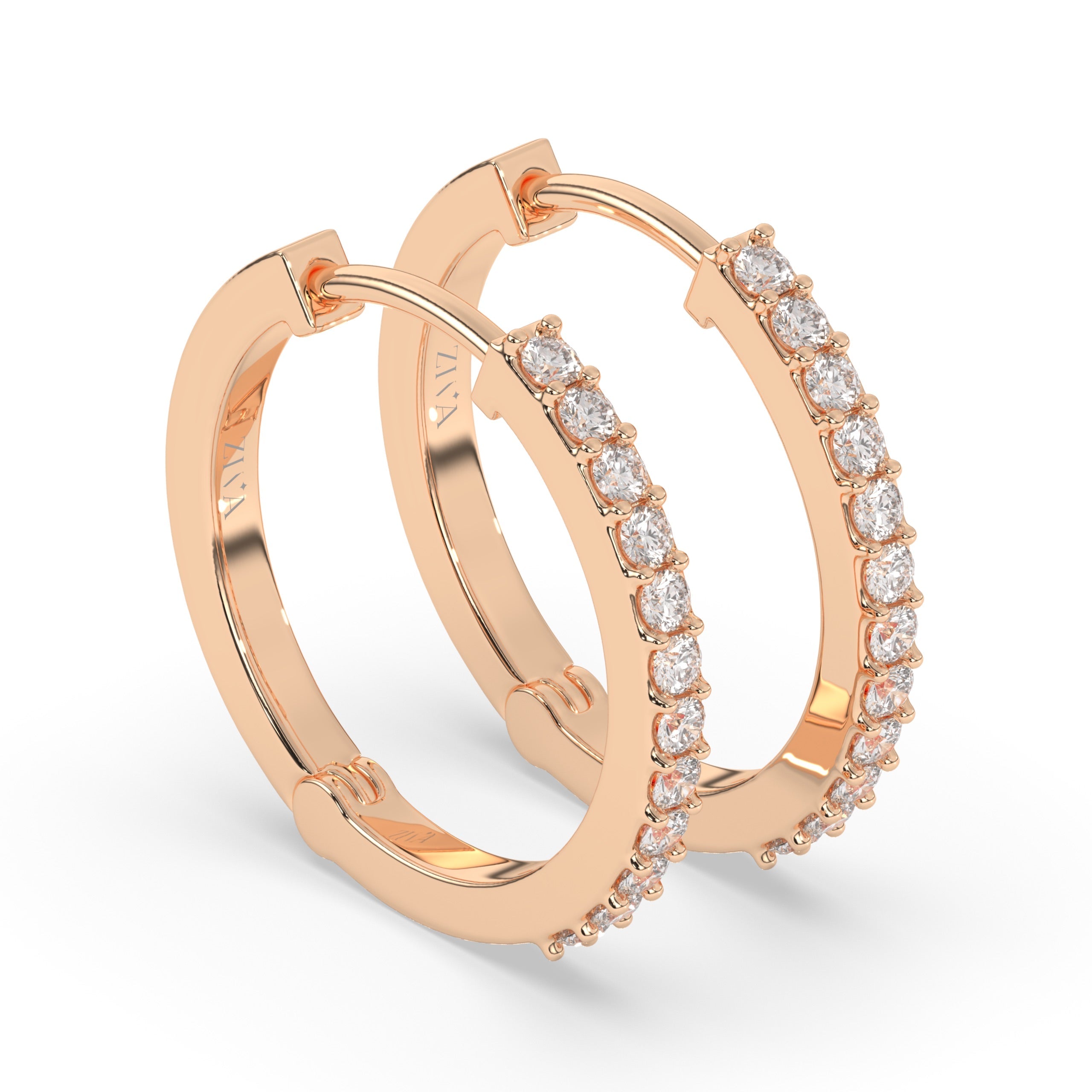 Aurelia Diamond Hoop Earring