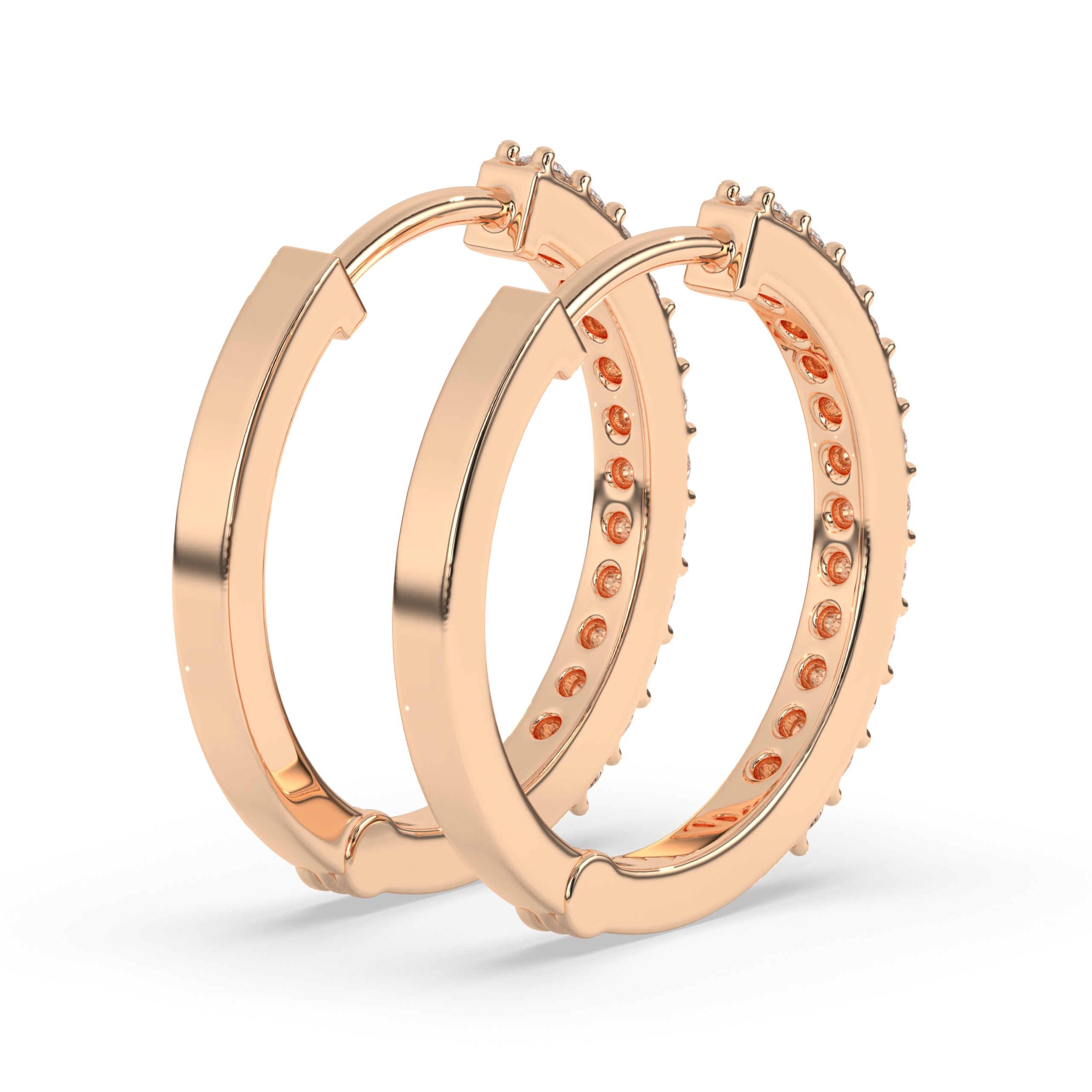 Aurelia Diamond Hoop Earring
