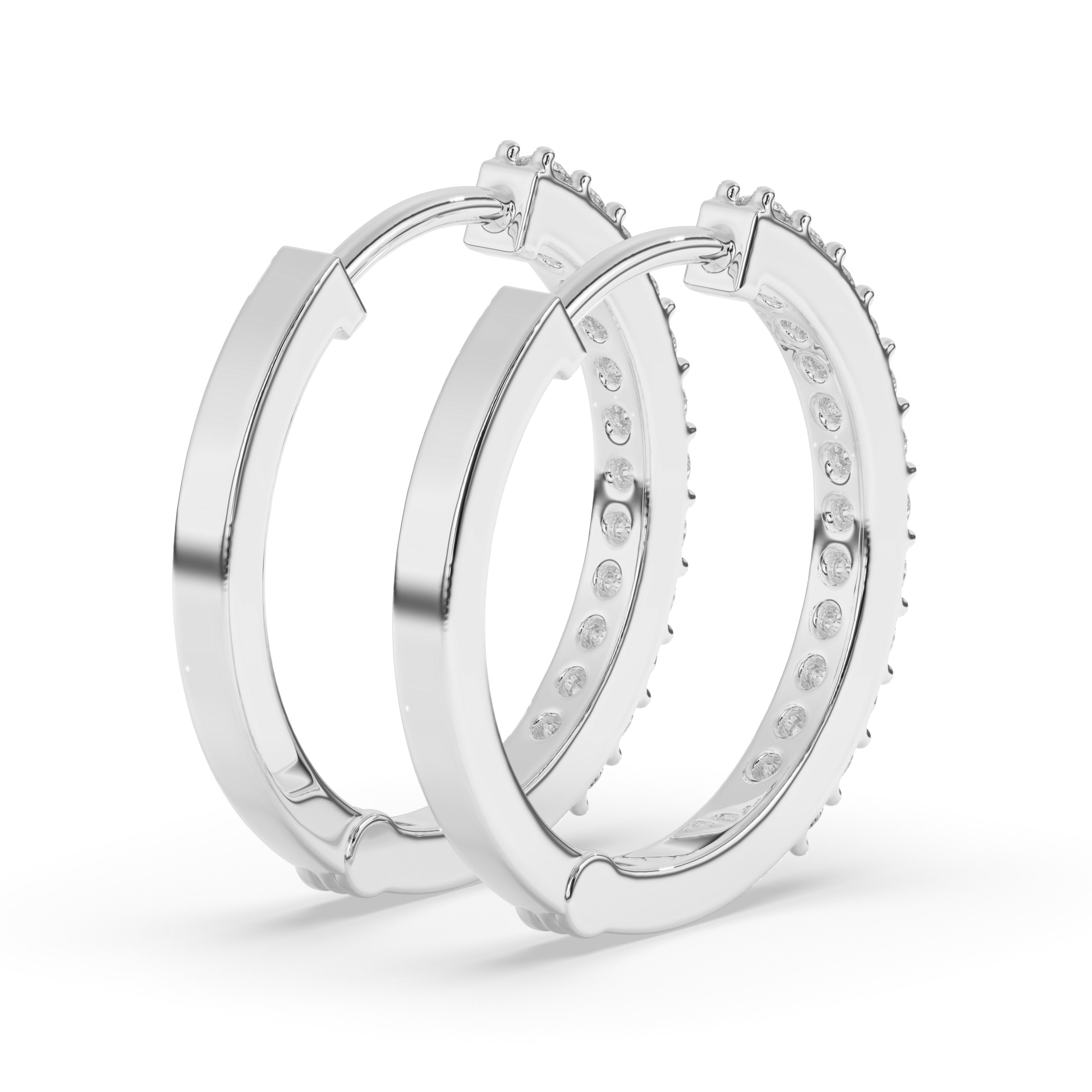 Aurelia Diamond Hoop Earring