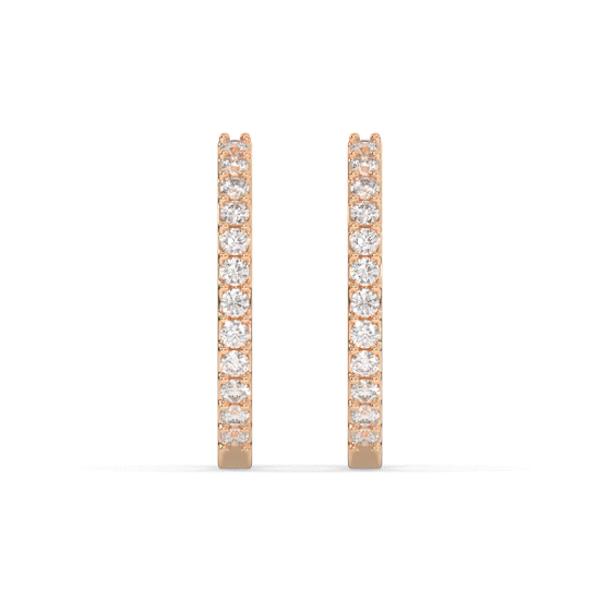 Aurelia Diamond Hoop Earring