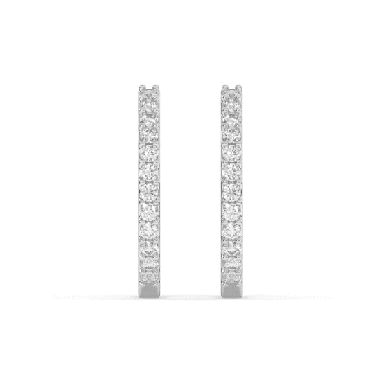 Aurelia Diamond Hoop Earring