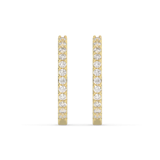 Aurelia Diamond Hoop Earring