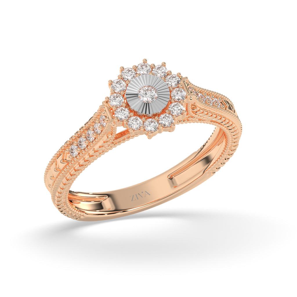 Veloria Halo Diamond Ring