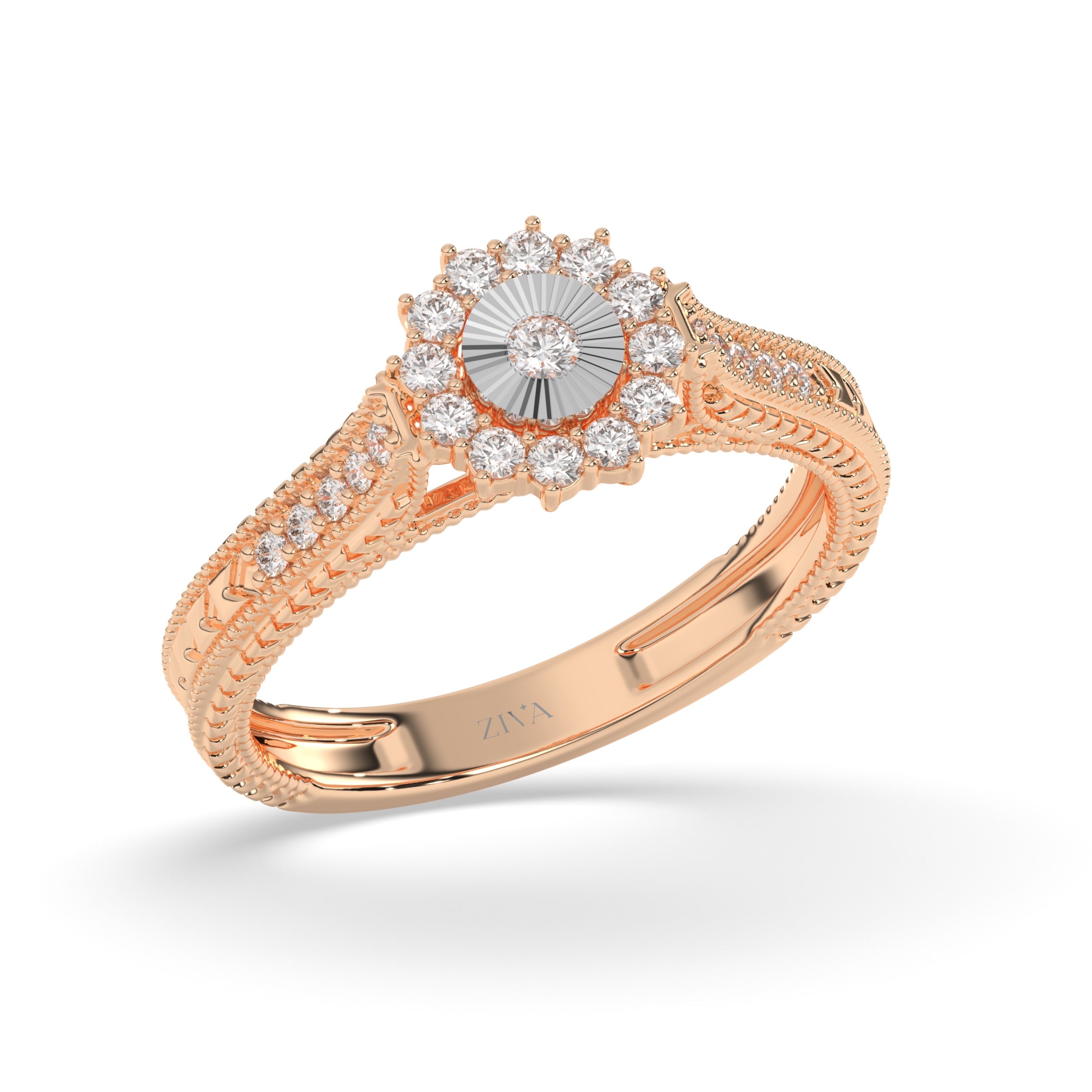Veloria Halo Diamond Ring