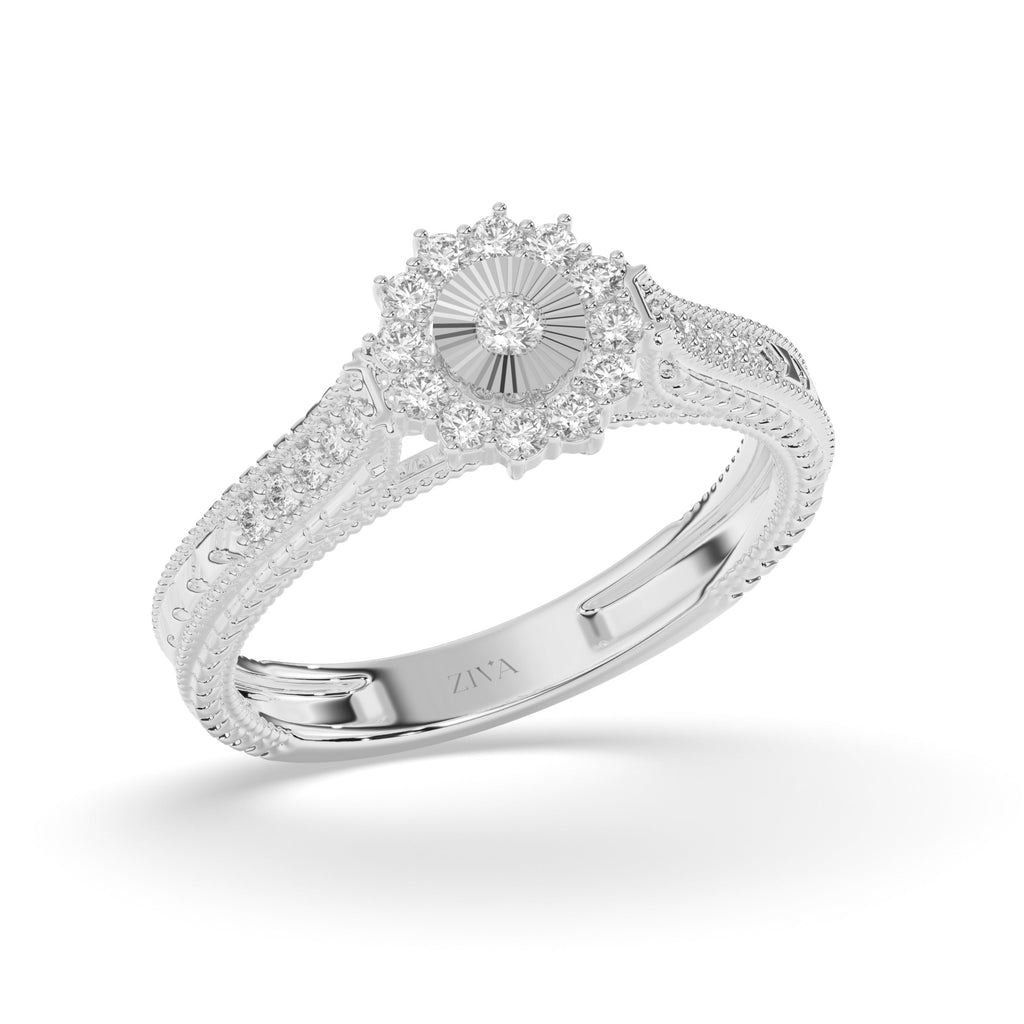 Veloria Halo Diamond Ring