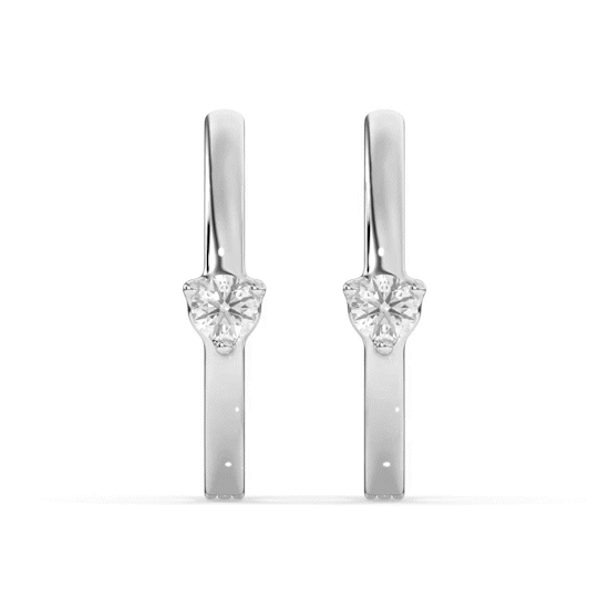 Solstice Stud Diamond Hoop Earring