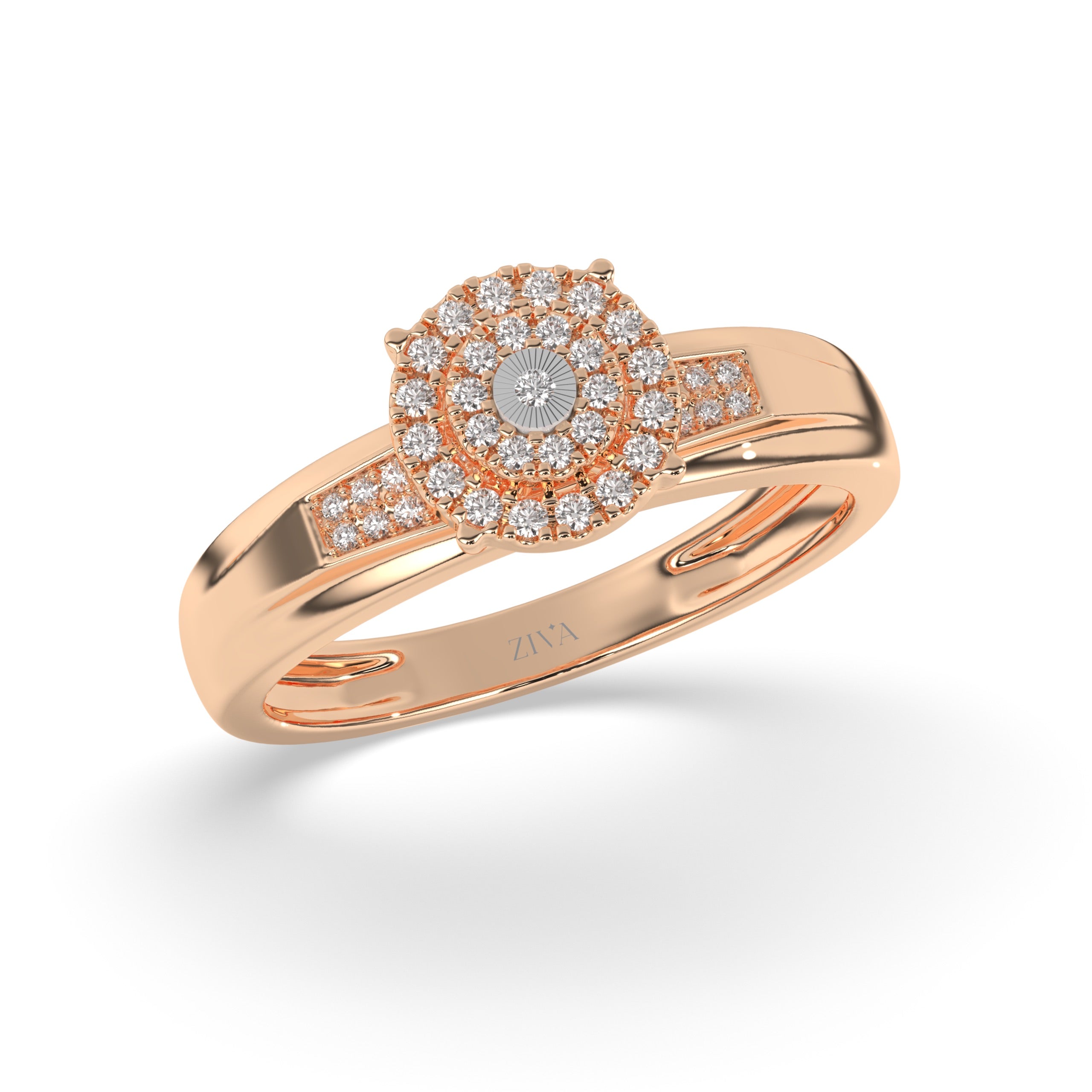 Regal Halo Diamond Ring