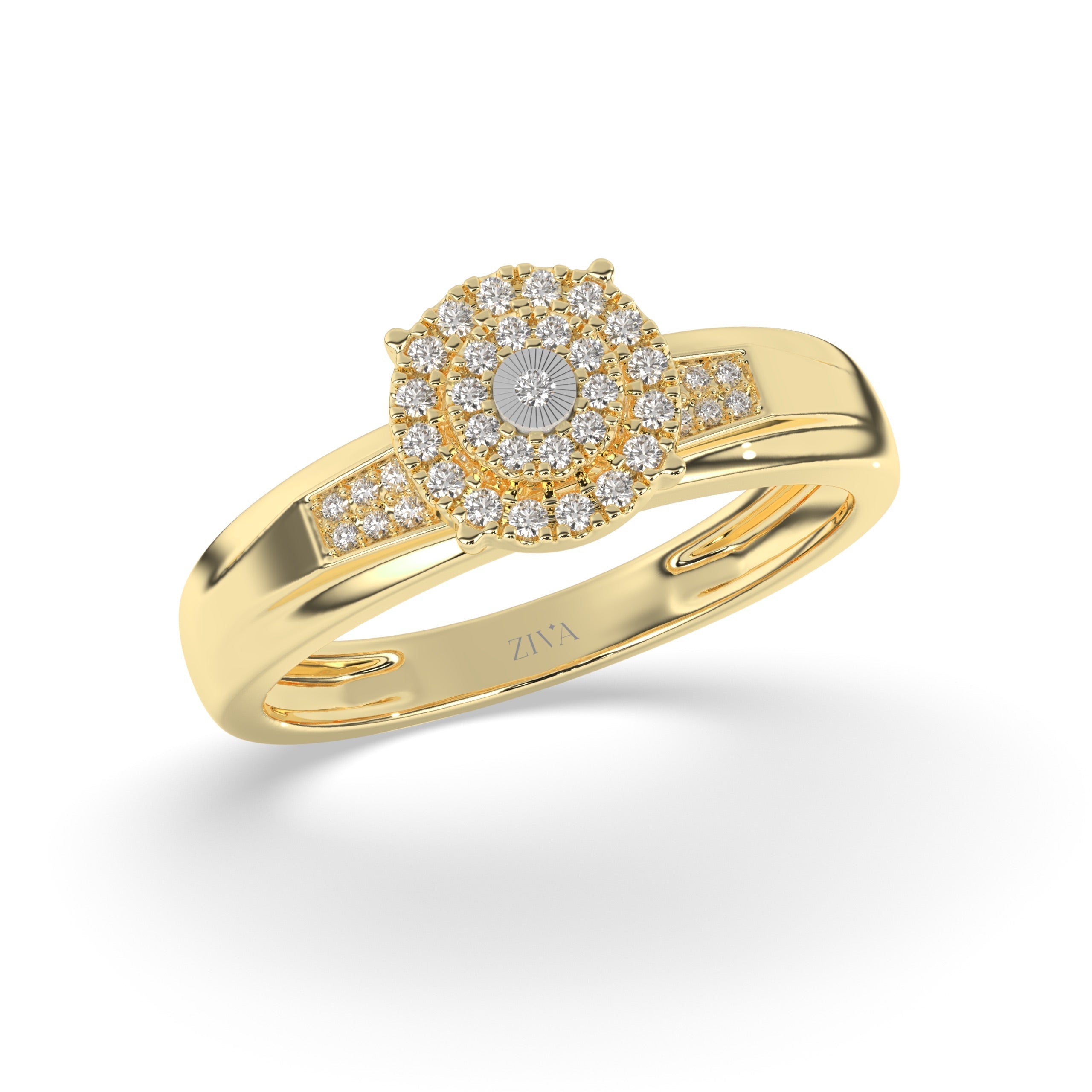 Regal Halo Diamond Ring