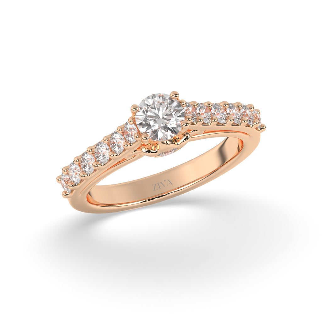 Verdiana Halo Diamond Ring