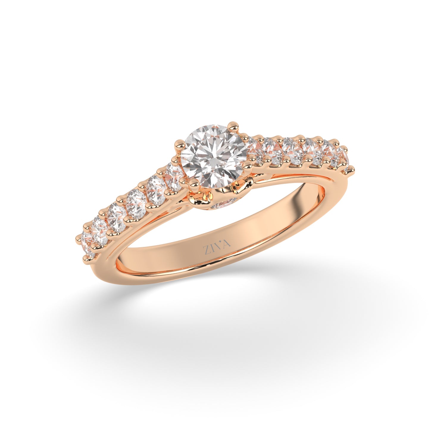 Verdiana Halo Diamond Ring
