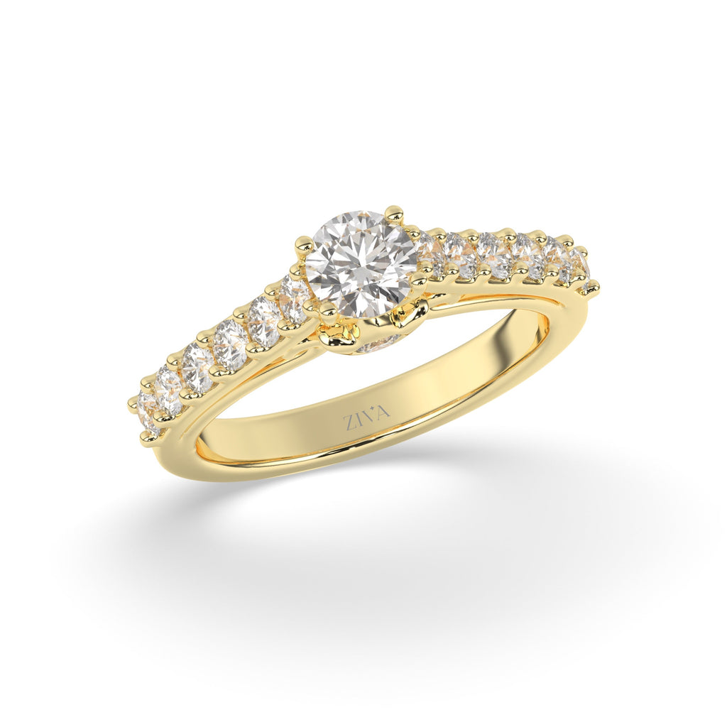 Verdiana Halo Diamond Ring