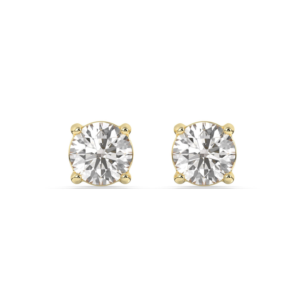 Solitaire Stud Earrings