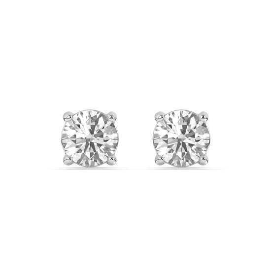 Solitaire Stud Earrings