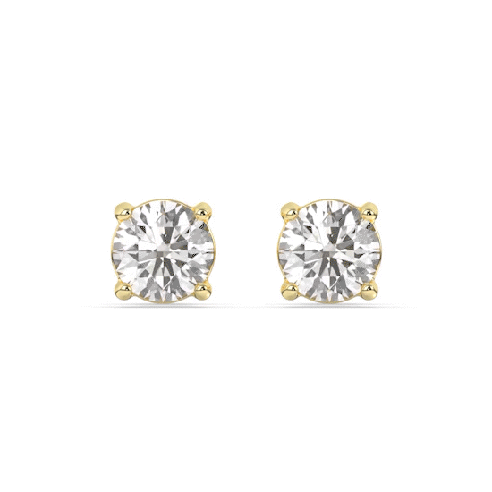 Solitaire Stud Earrings