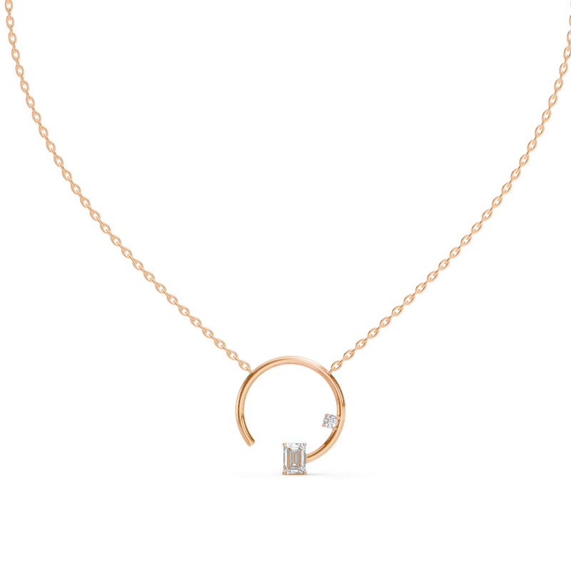 Solivane Arch Diamond Necklace