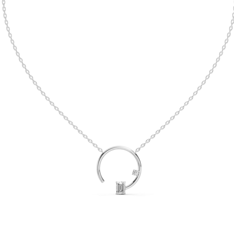 Solivane Arch Diamond Necklace