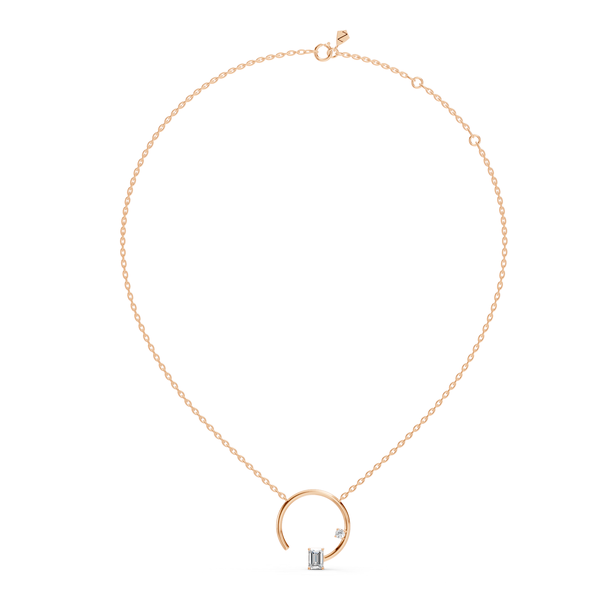 Solivane Arch Diamond Necklace