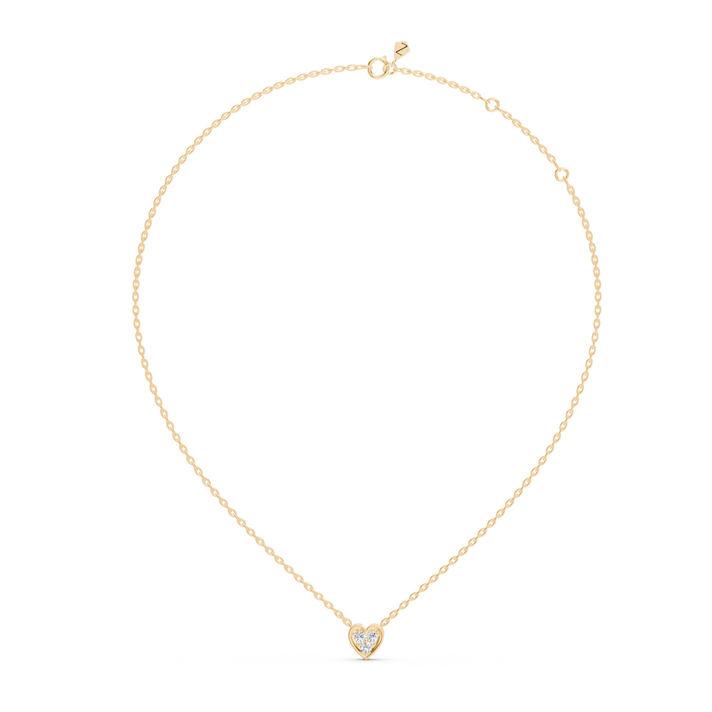 Alessia Heart Shaped Diamond Necklace