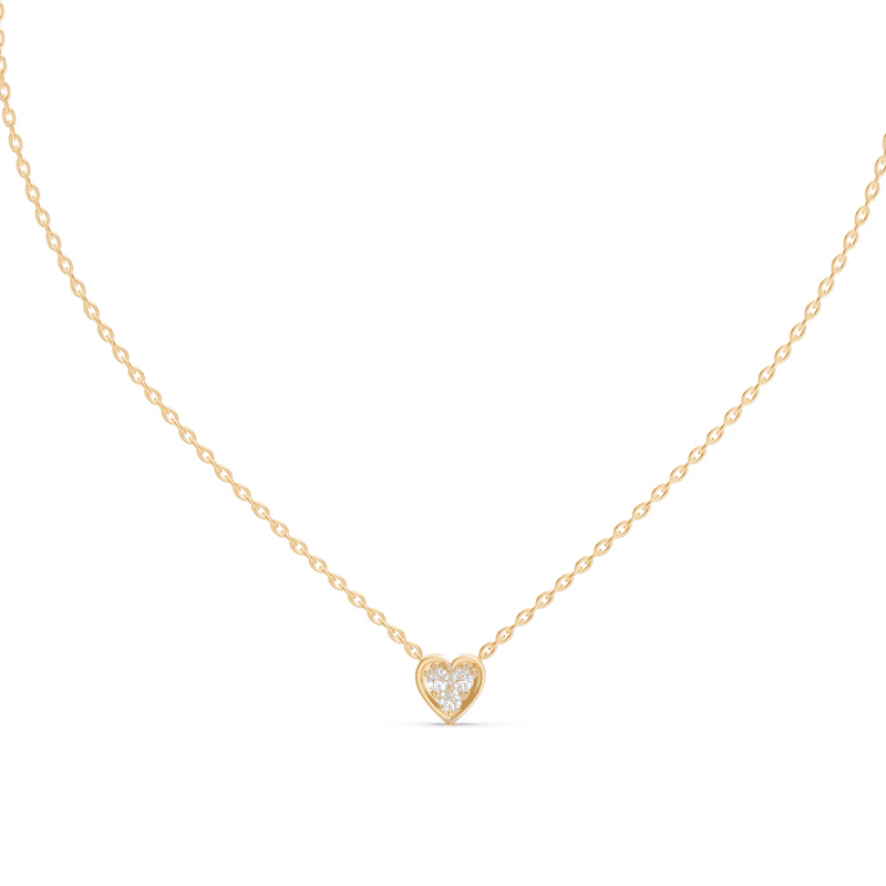 Alessia Heart Shaped Diamond Necklace