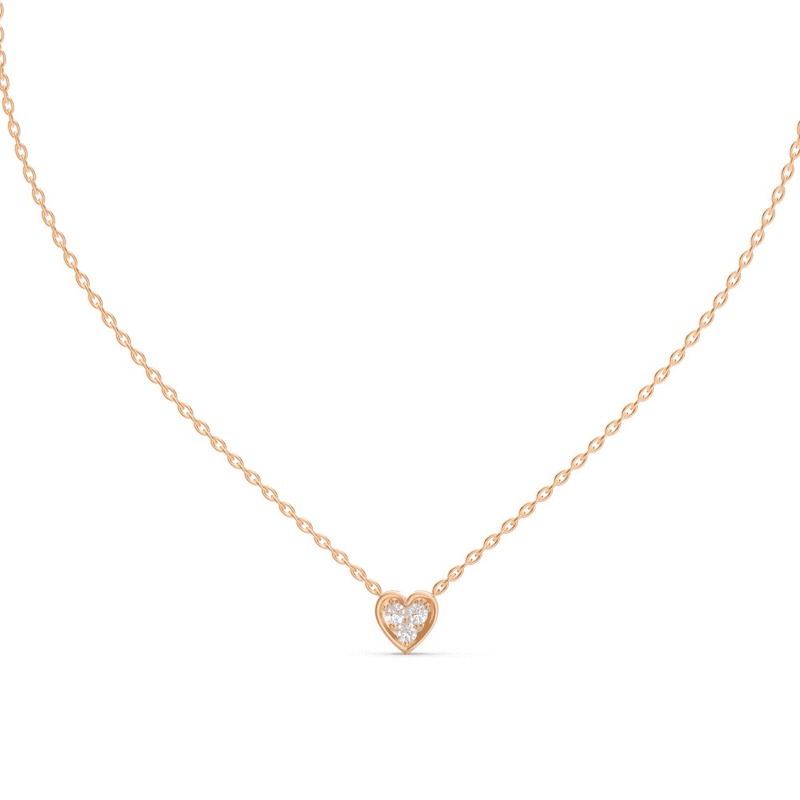 Alessia Heart Shaped Diamond Necklace
