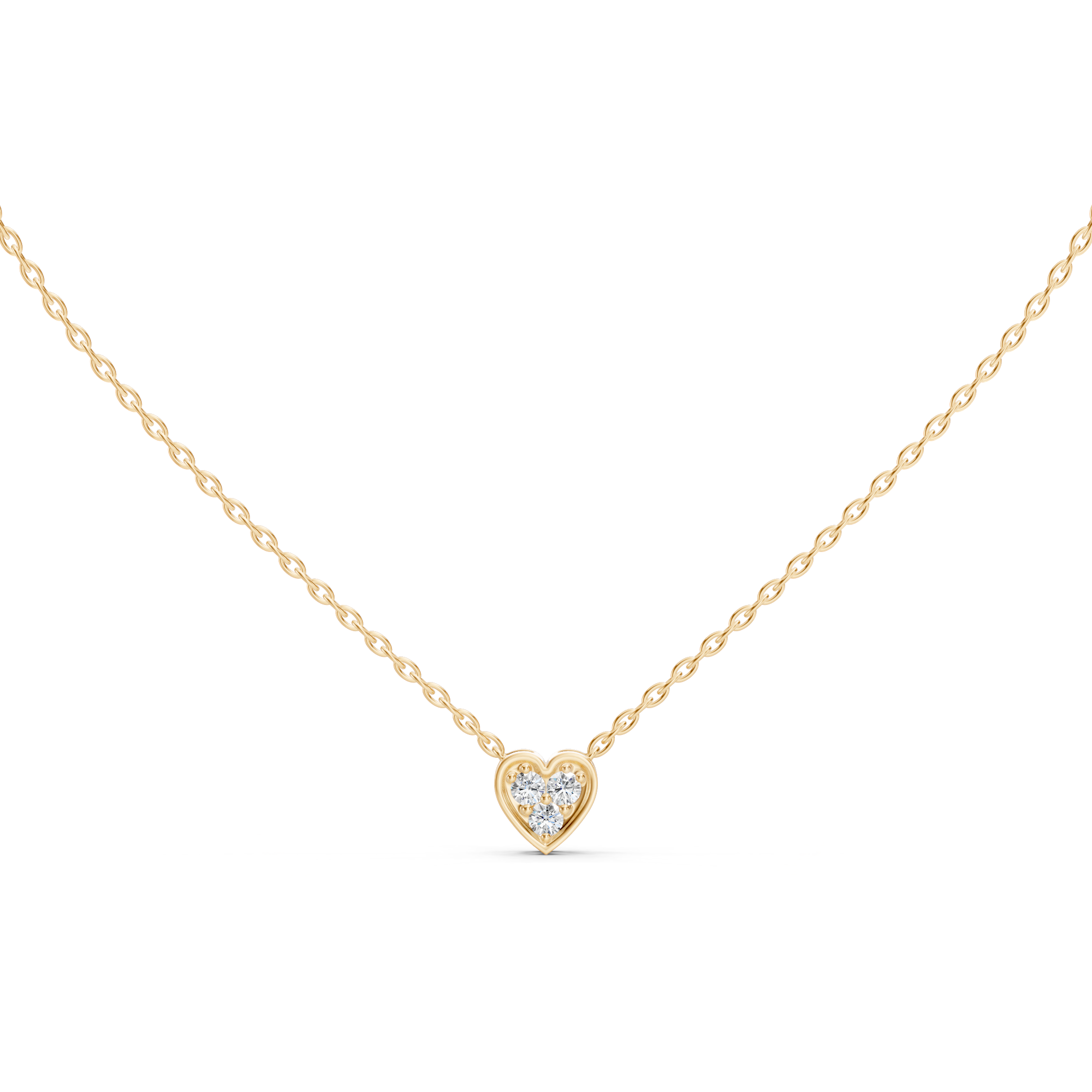 Alessia Heart Shaped Diamond Necklace