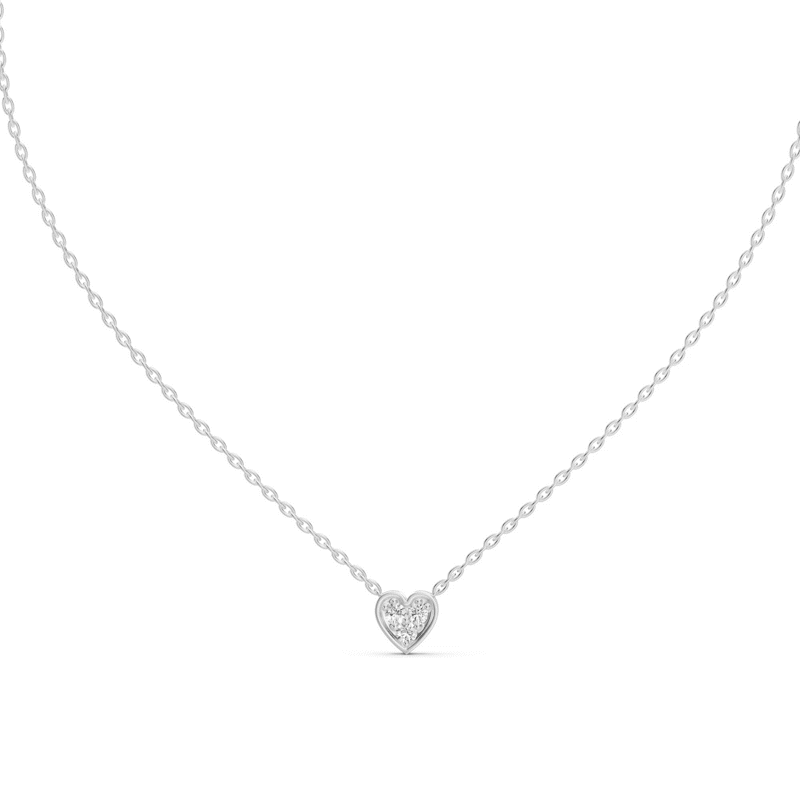 Alessia Heart Shaped Diamond Necklace