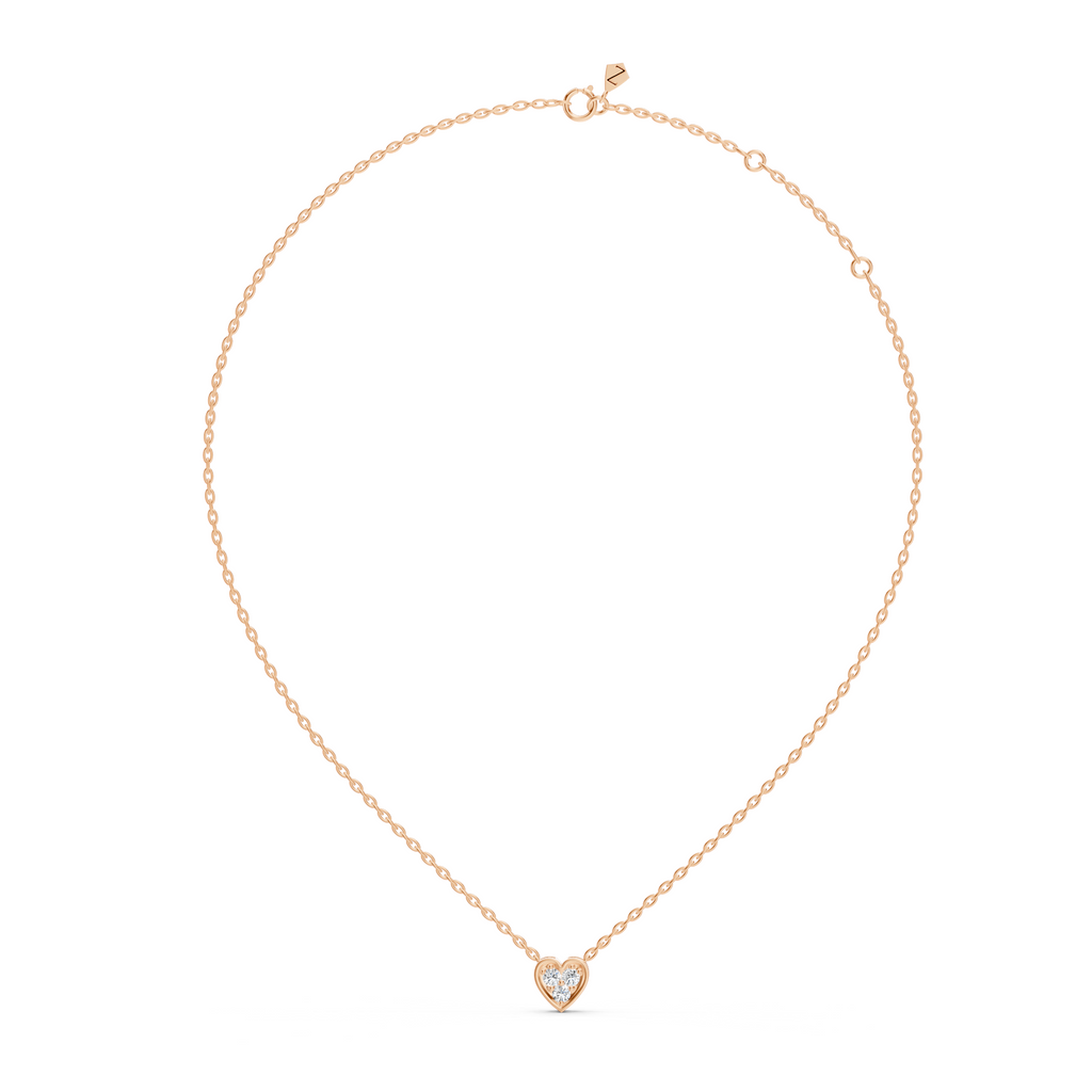 Alessia Heart Shaped Diamond Necklace