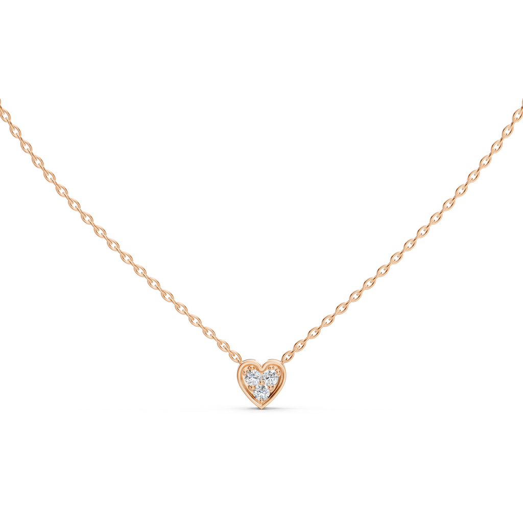 Alessia Heart Shaped Diamond Necklace
