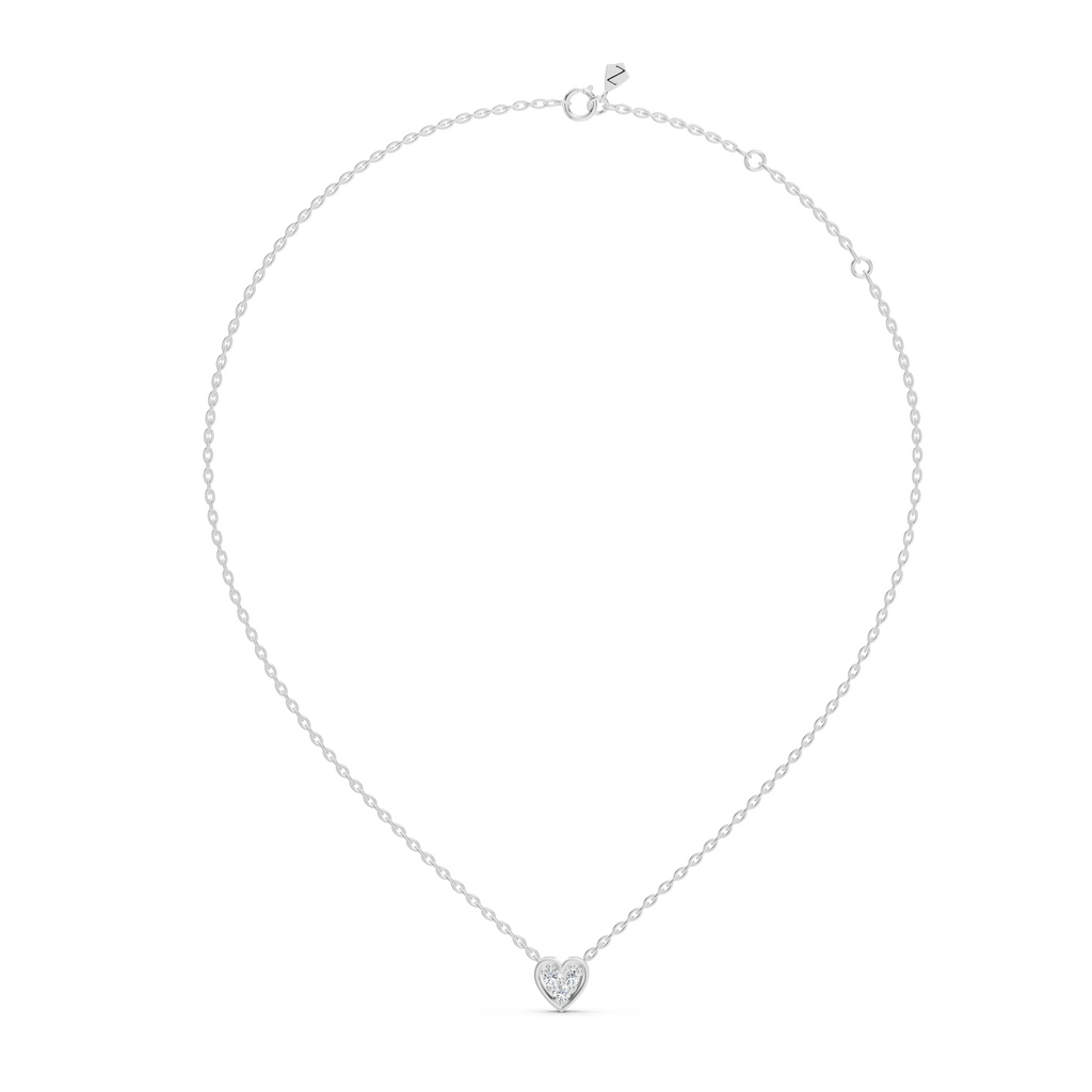 Alessia Heart Shaped Diamond Necklace