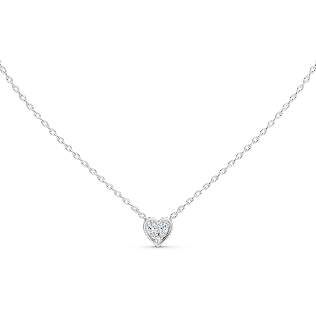 Alessia Heart Shaped Diamond Necklace
