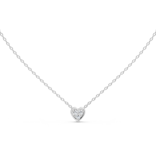 Alessia Heart Shaped Diamond Necklace