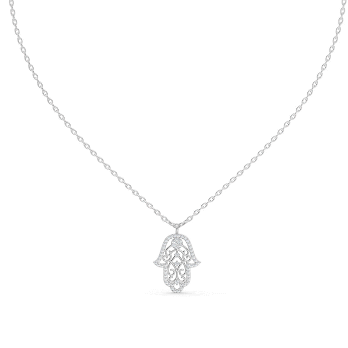 Hamsa Diamond Necklace