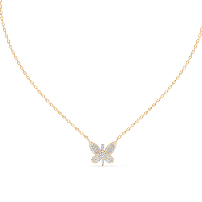 Butterfly Diamond Necklace