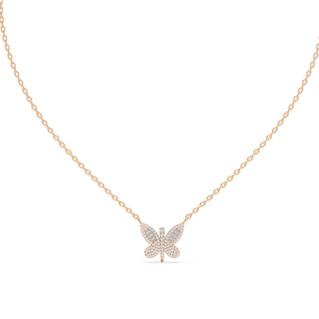 Butterfly Diamond Necklace