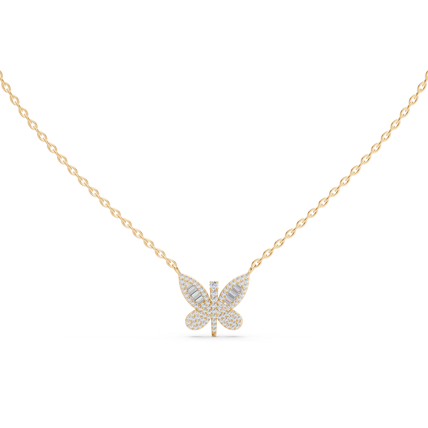 Butterfly Diamond Necklace