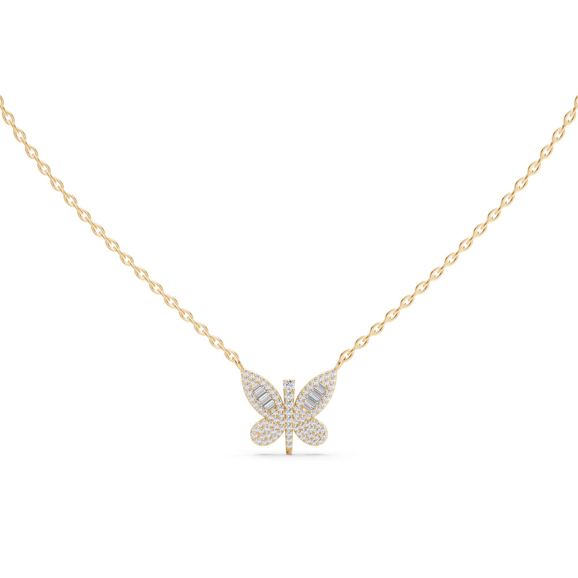 Butterfly Diamond Necklace
