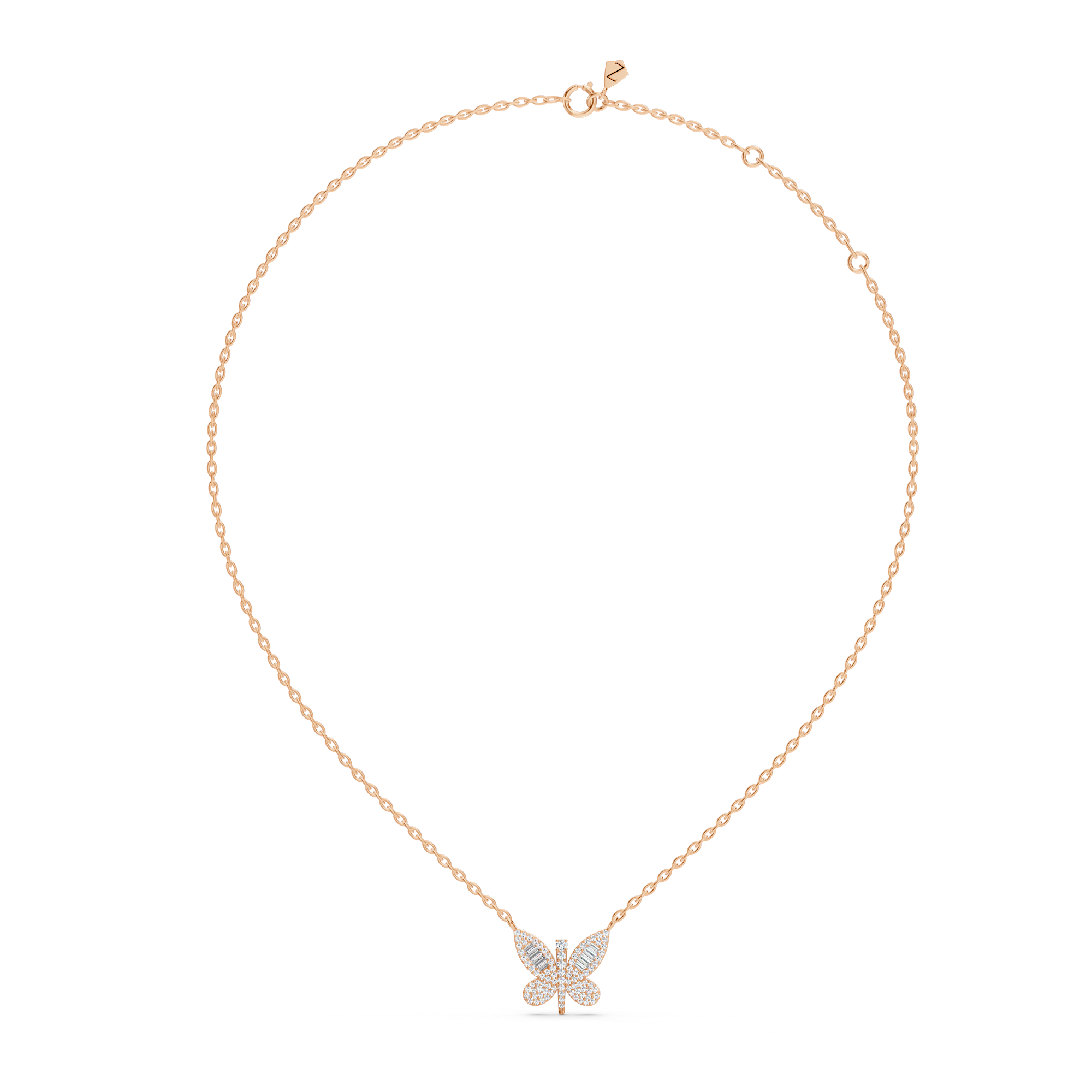 Butterfly Diamond Necklace