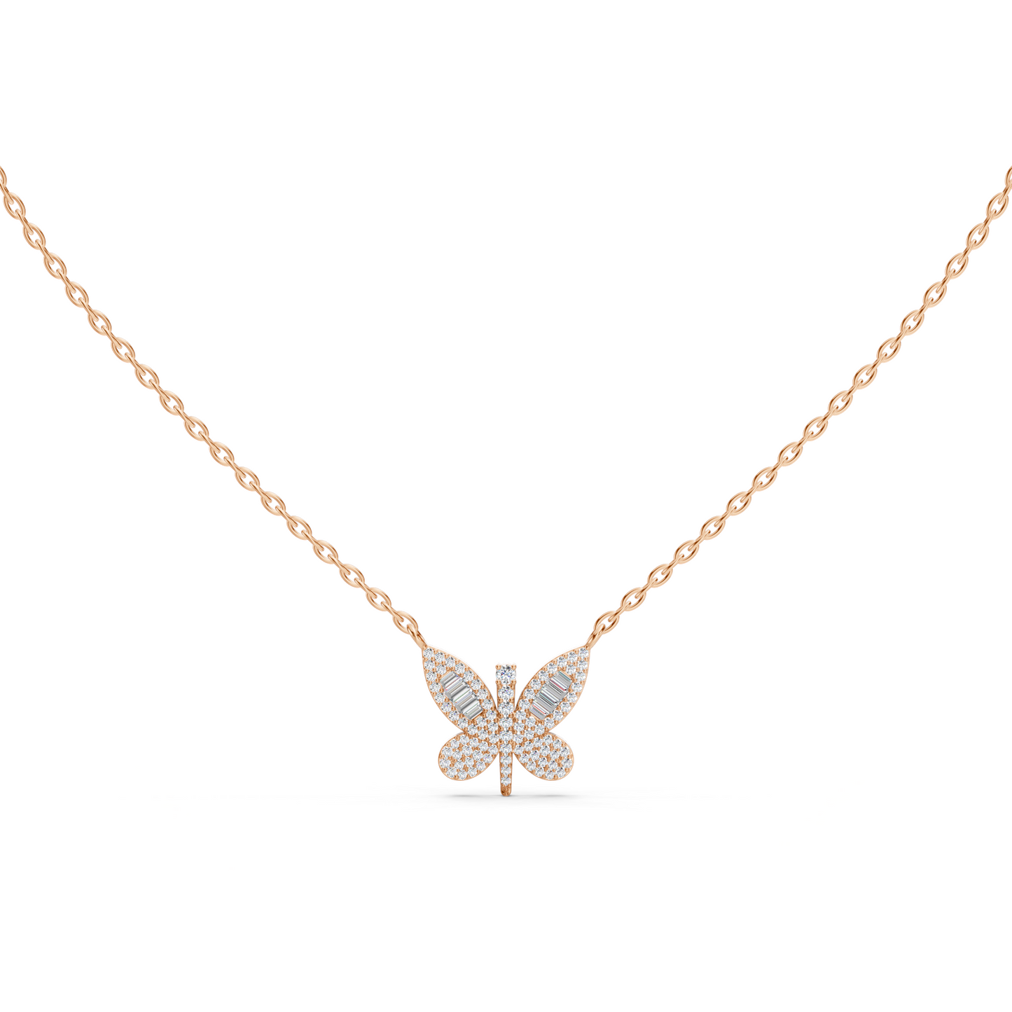 Butterfly Diamond Necklace