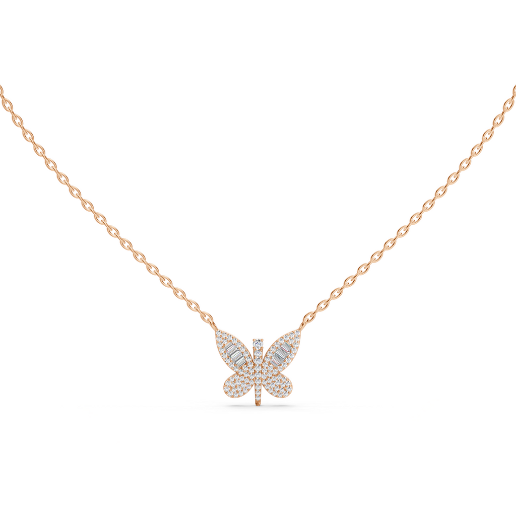 Butterfly Diamond Necklace