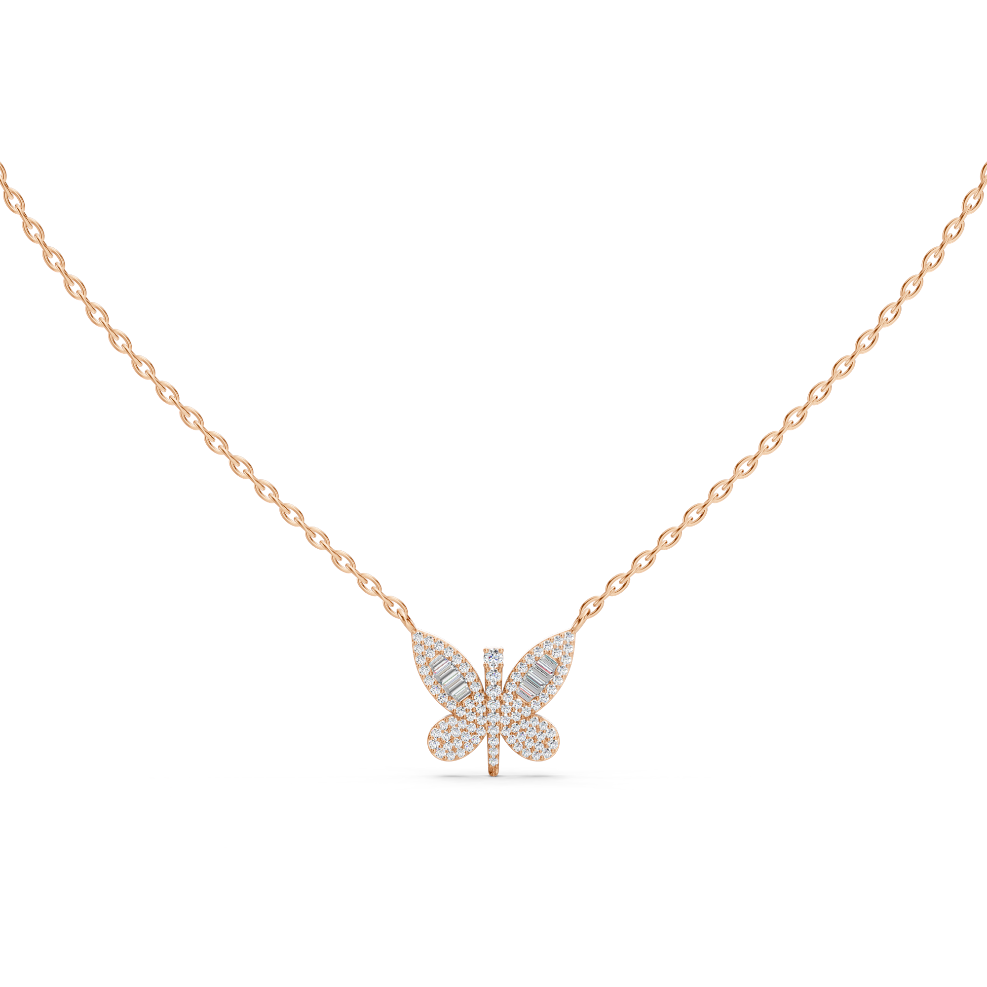 Butterfly Diamond Necklace