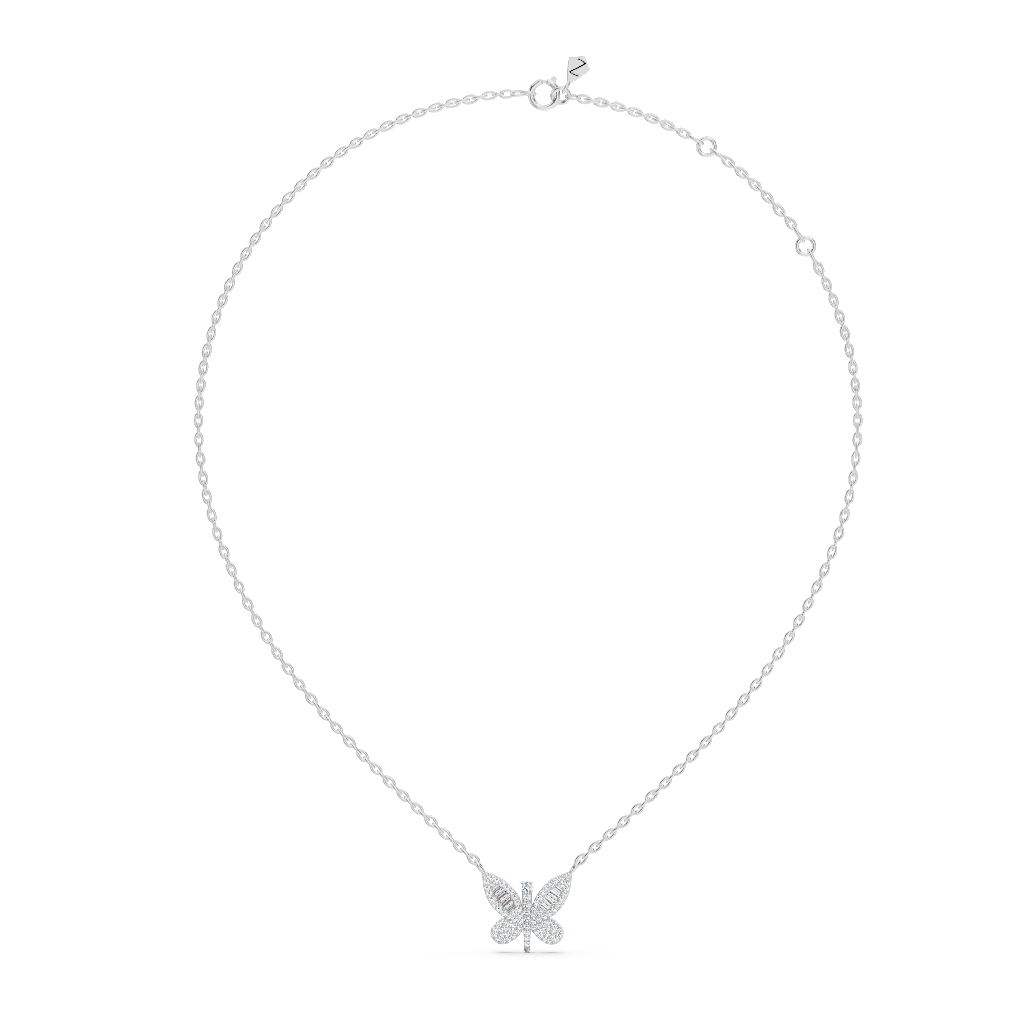Butterfly Diamond Necklace