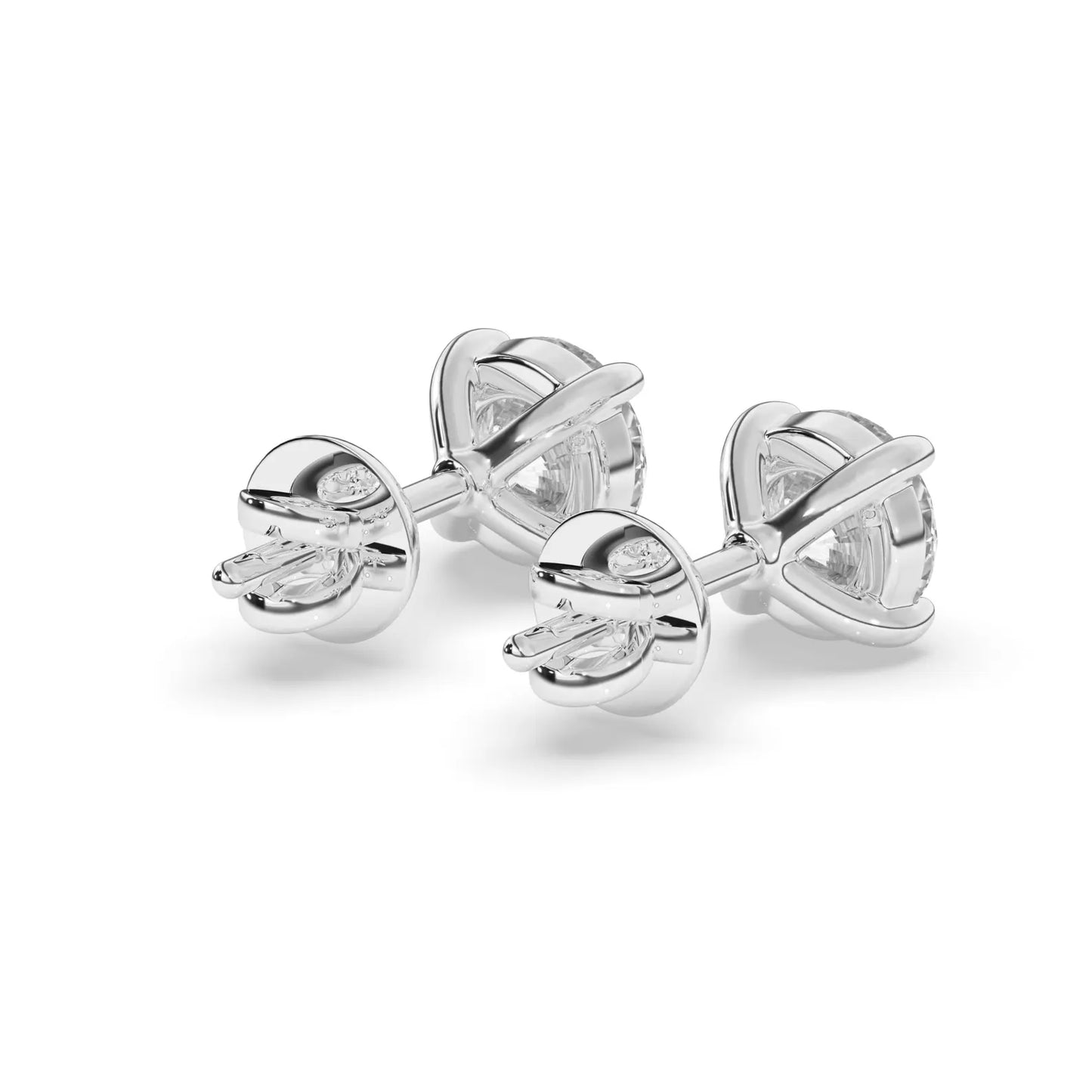 Solitaire Stud Earrings