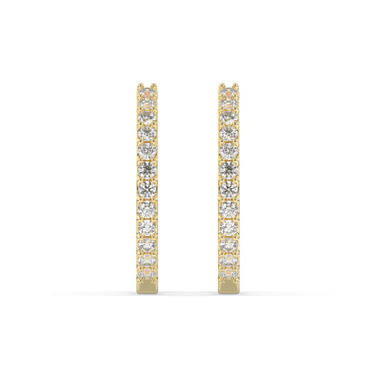 Aurelia Diamond Hoop Earring