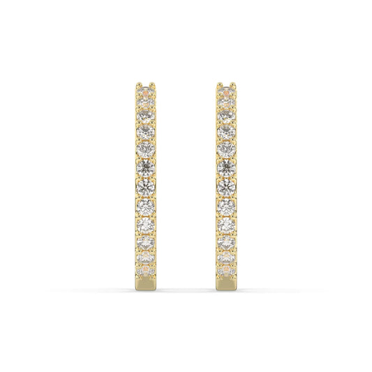 Aurelia Diamond Hoop Earring