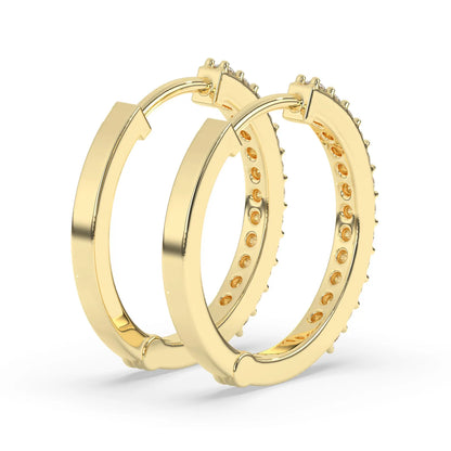 Aurelia Diamond Hoop Earring