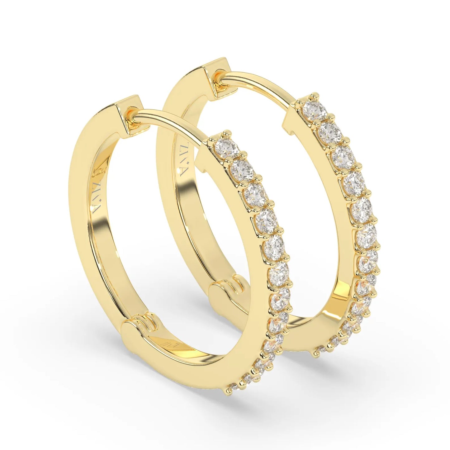 Aurelia Diamond Hoop Earring